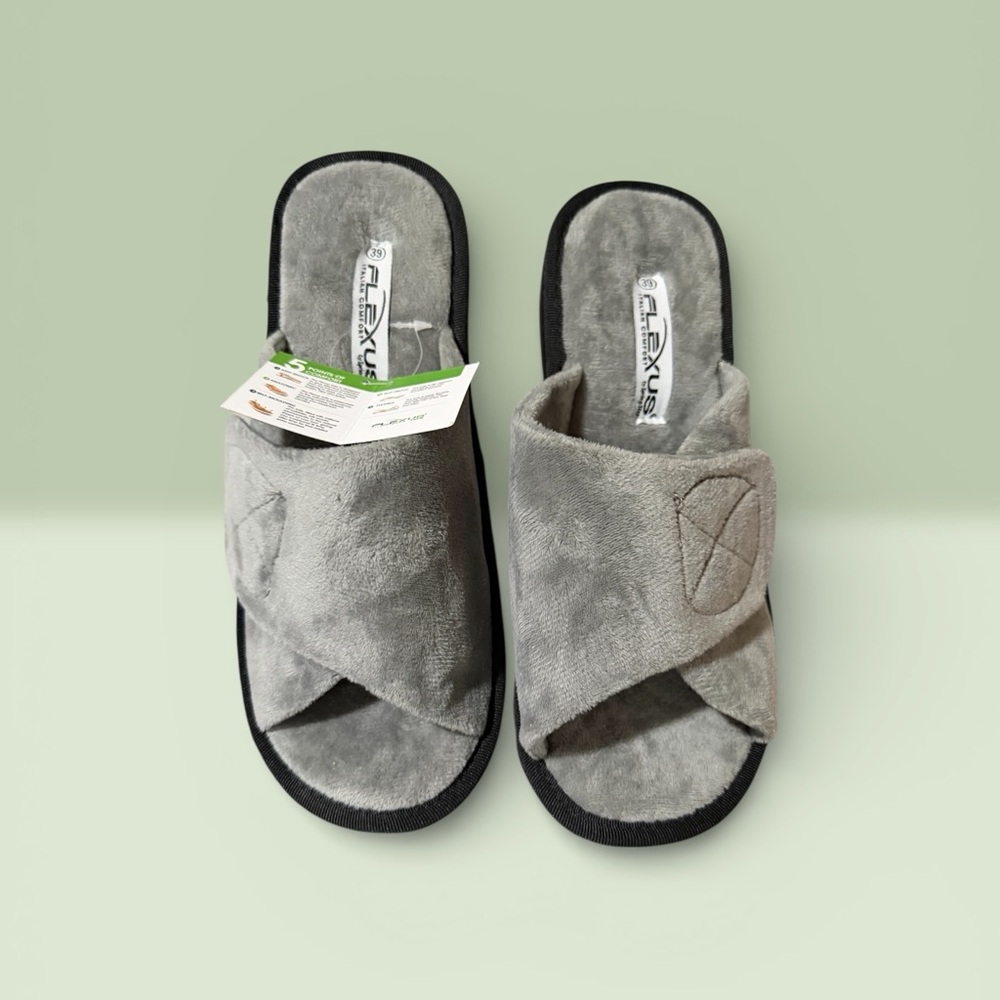 Gray Slide Slippers